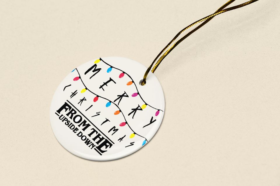 Merry Christmas Things Ceramic Ornament - From The Parallel World Xmas Lights