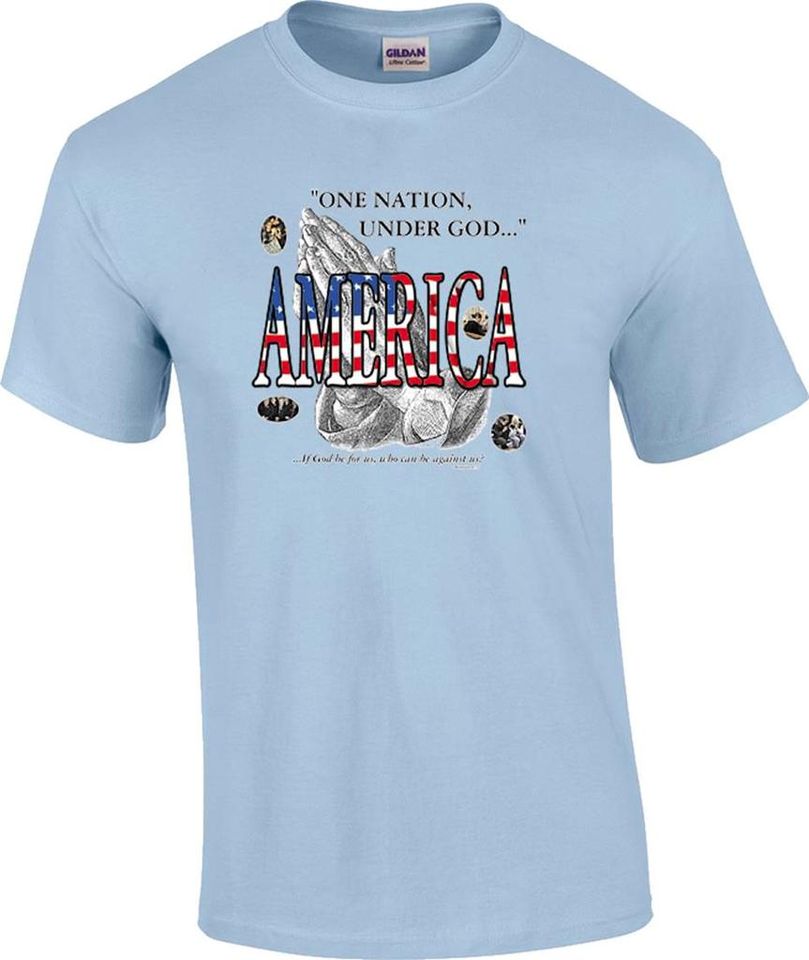 Christian Patriotic One Nation Under God T-Shirt