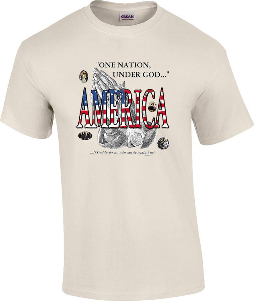 Christian Patriotic One Nation Under God T-Shirt