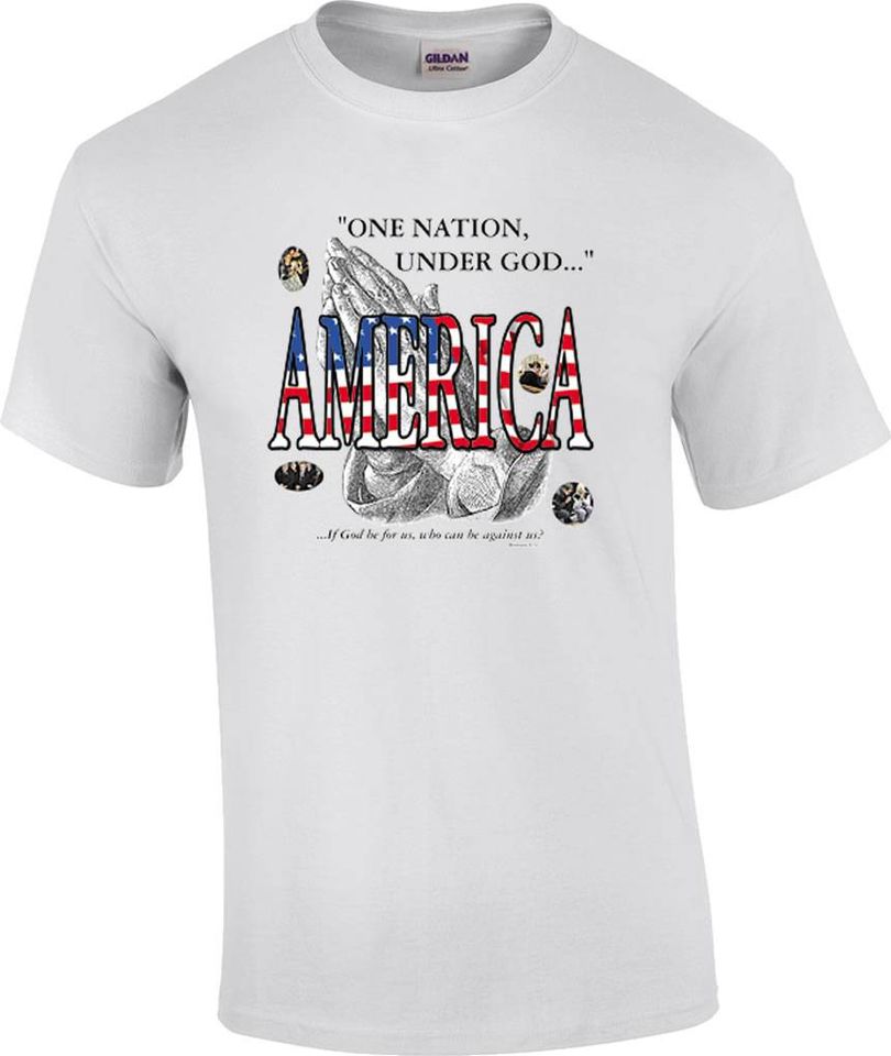 Christian Patriotic One Nation Under God T-Shirt