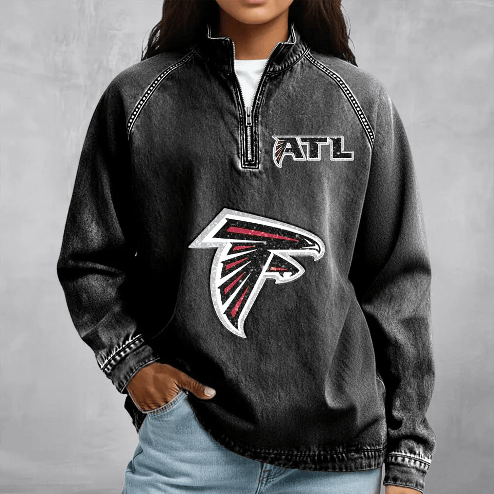 Atlanta Falcons Women's Denim Long - Sleeve