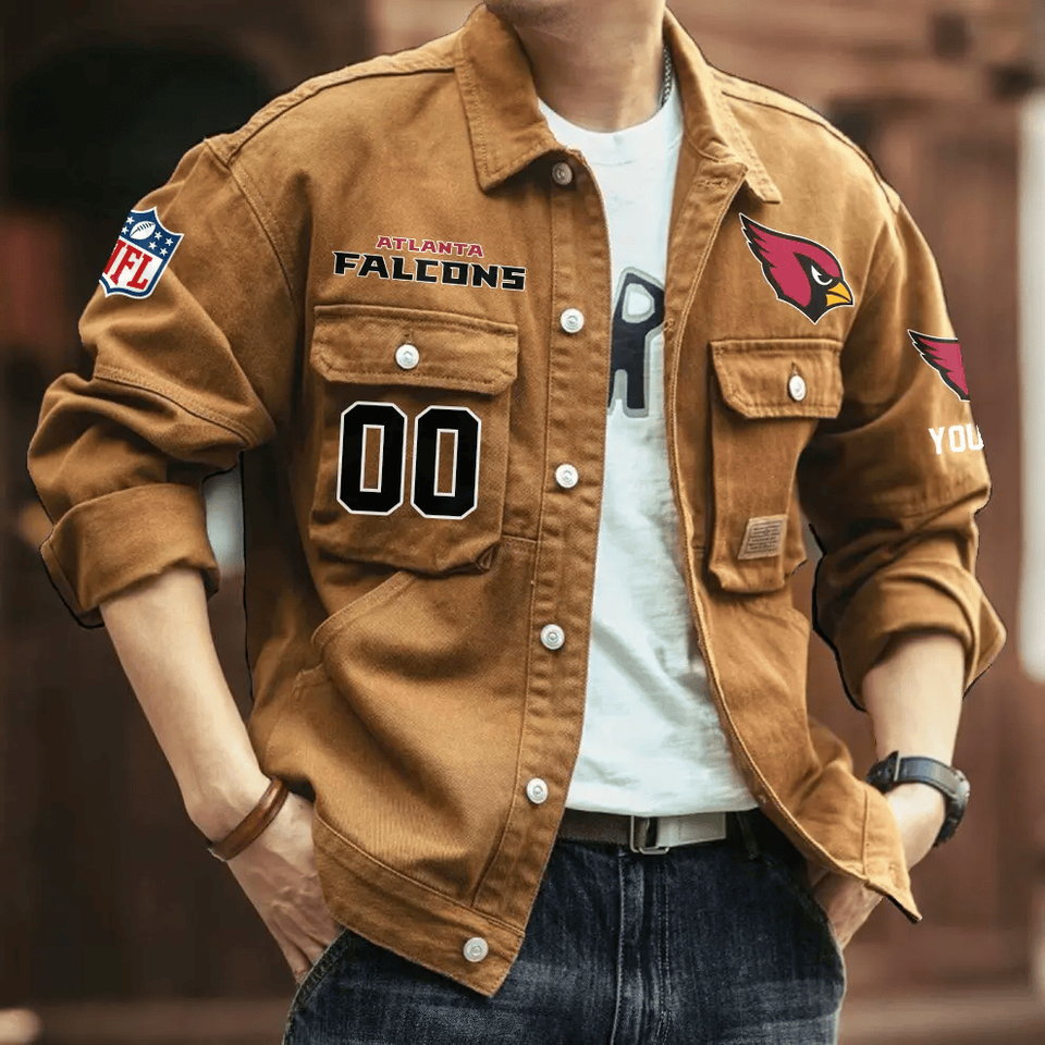 Atlanta Falcons Men's Denim Jacket