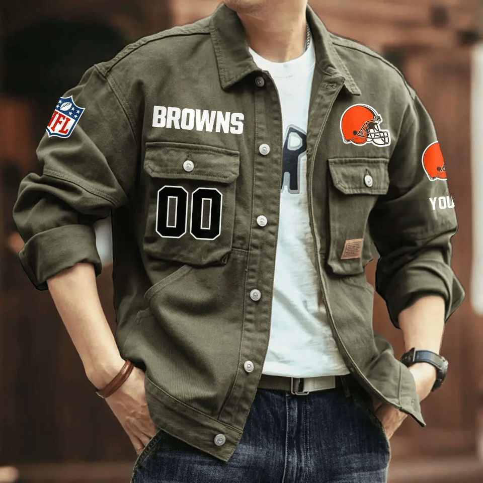 Cleveland Browns Men's Denim Jacket