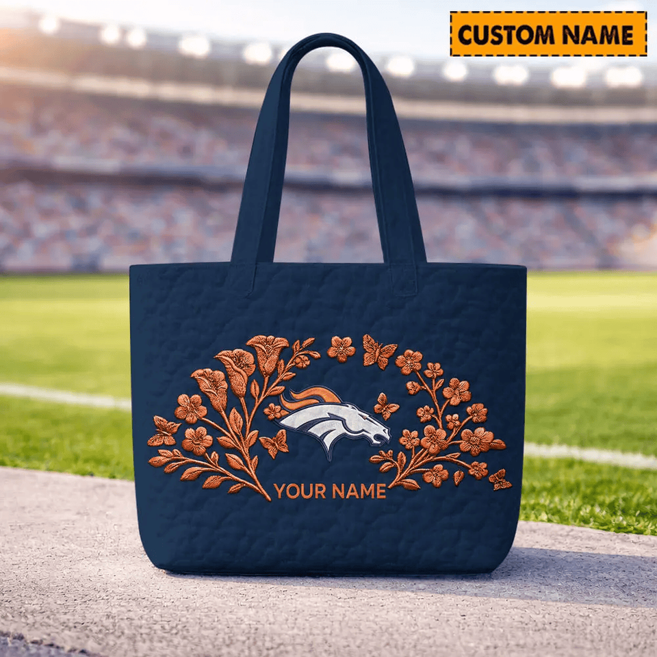 Denver Broncos Quilted Tote Bag