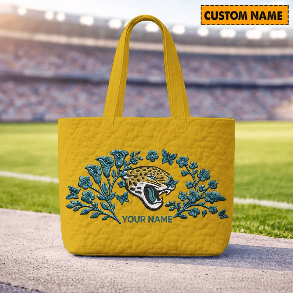 Jacksonville Jaguars Quilted Tote Bag