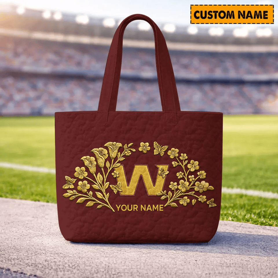 Washington Commanders Quilted Tote Bag