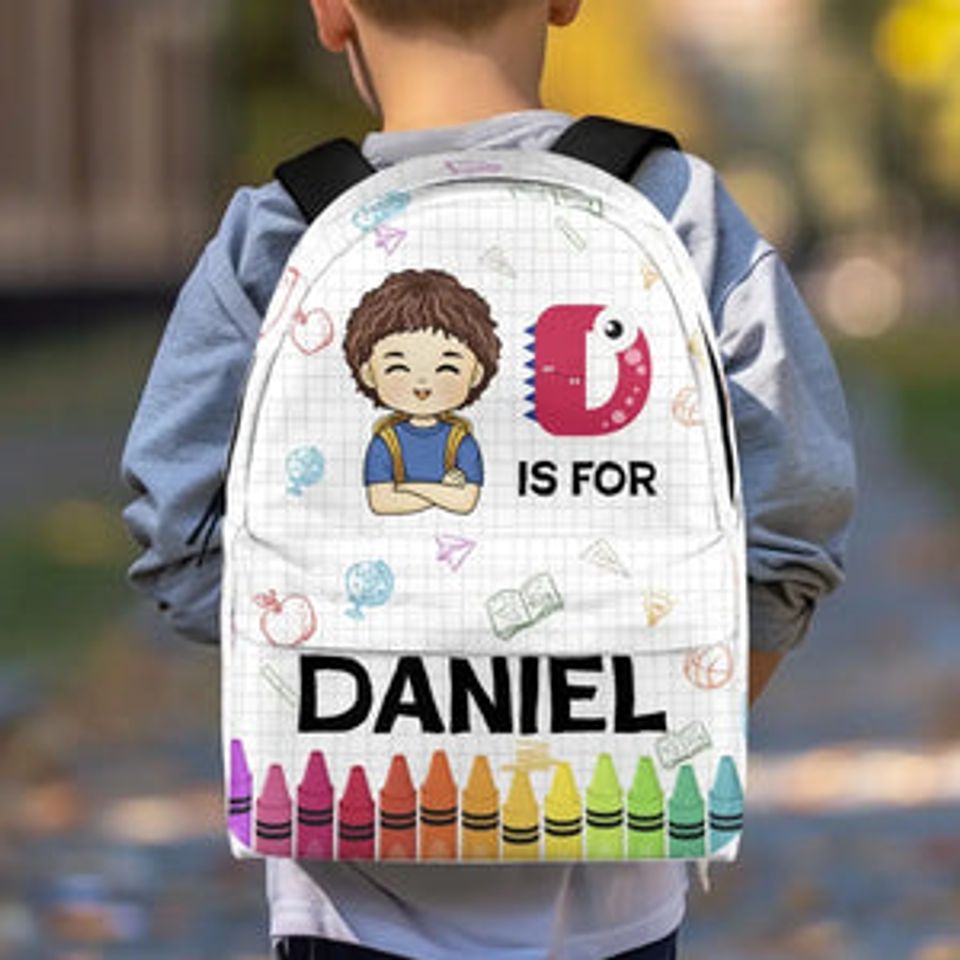 It's Okay To Be Yourself - Personalized Custom Kid Backpack - Back To School Gift For Kid