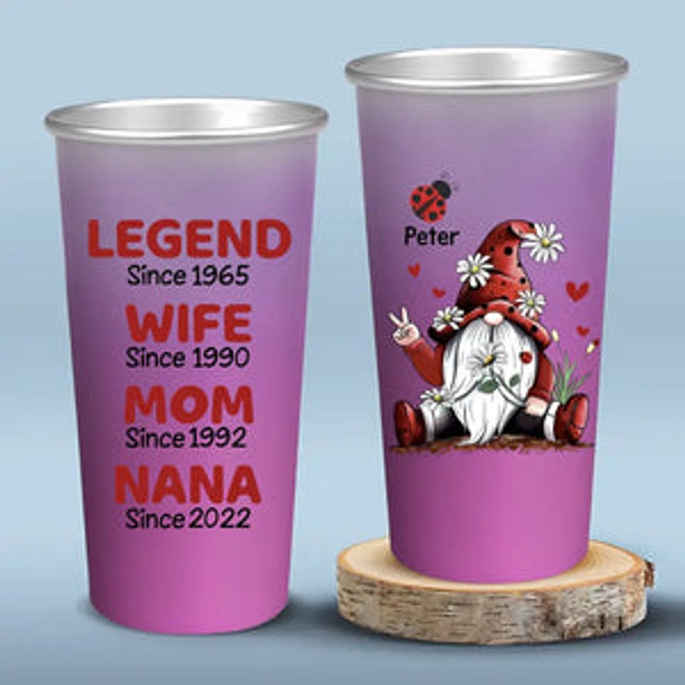Legend Since - Family Personalized Custom Aluminum Changing Color Cup