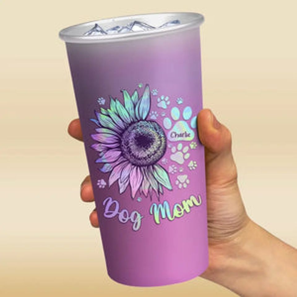 Reasons To Be Happy - Dog & Cat Personalized Custom Aluminum Changing Color Cup