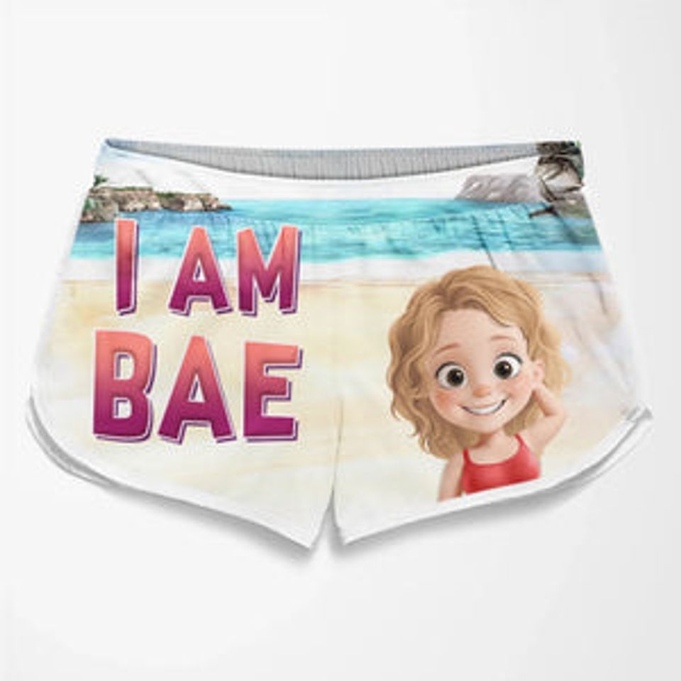 Lost And Found With Bae - Funny Personalized Custom Tropical Hawaiian Aloha Couple Beach Shorts - Summer Vacation Gift, Birthday Party Gift For Husband Wife
