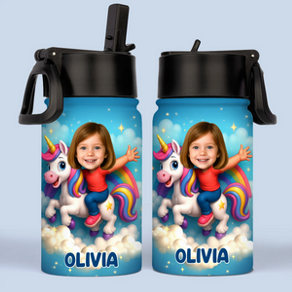 Explore Kids Water Bottles With Straw Lids
