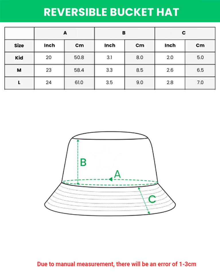 Golf Geometric Pattern Green Masters Tournament Reversible Bucket Hat