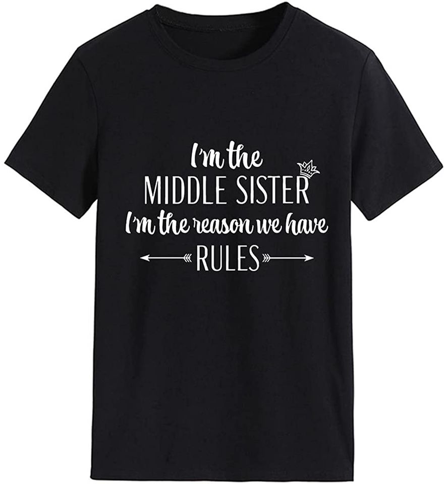 Family Rules Shirt Sibling Matching Shirt Older Sister Middle TShirt