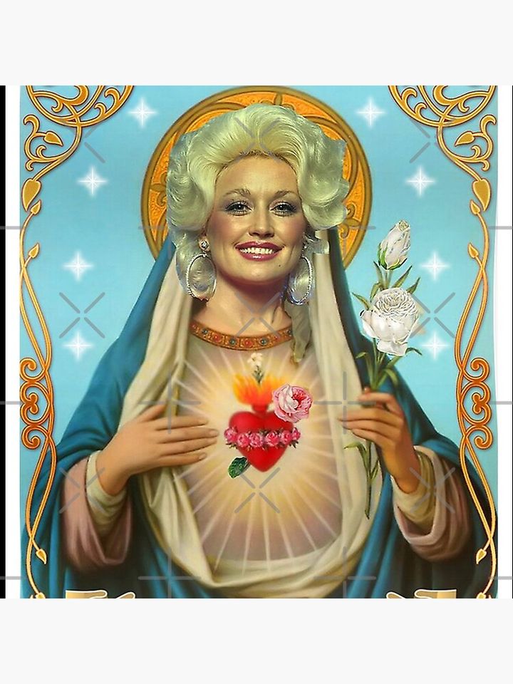 Saint Dolly Parton Throw Pillow