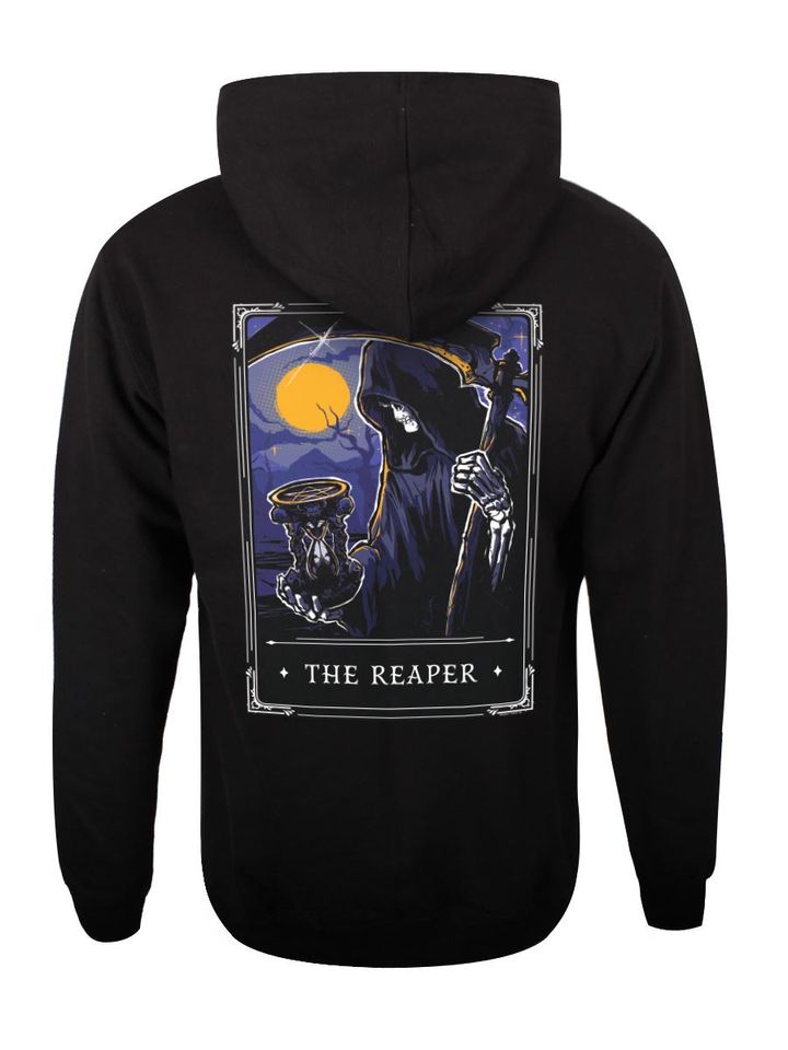 Deadly Tarot Legends Reaper Unisex Black Pullover Hoodie