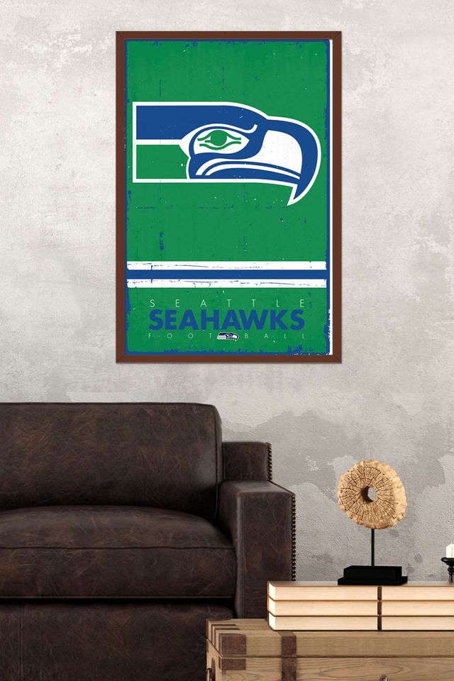 football Seattle Seahawkss - Retro Logo 15 Poster