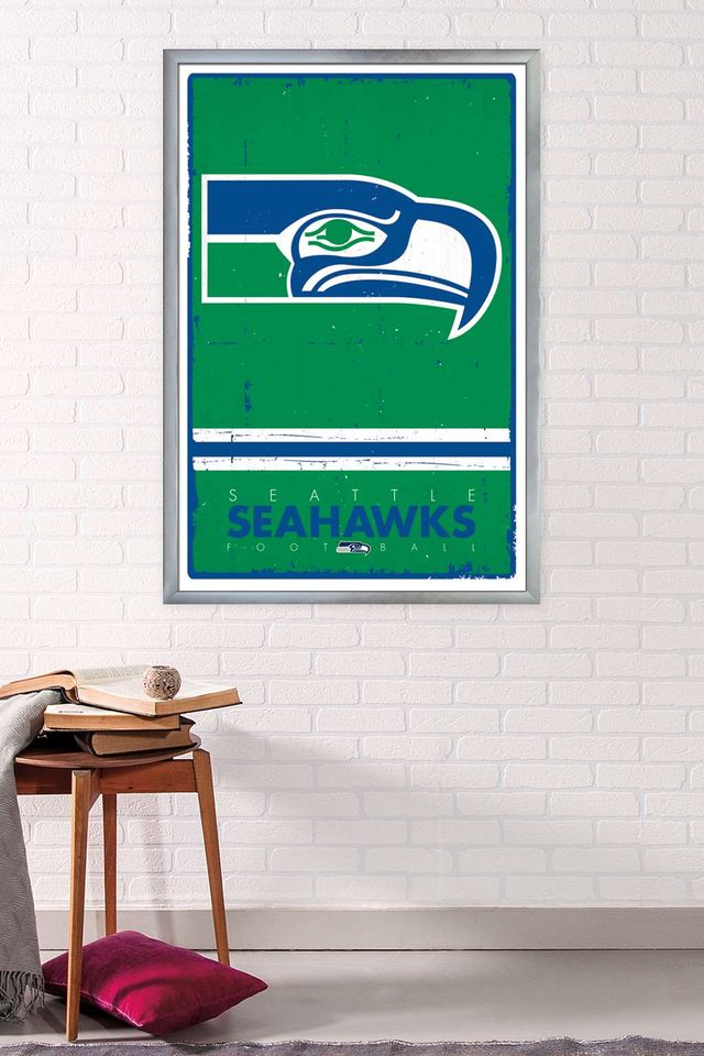 football Seattle Seahawkss - Retro Logo 15 Poster