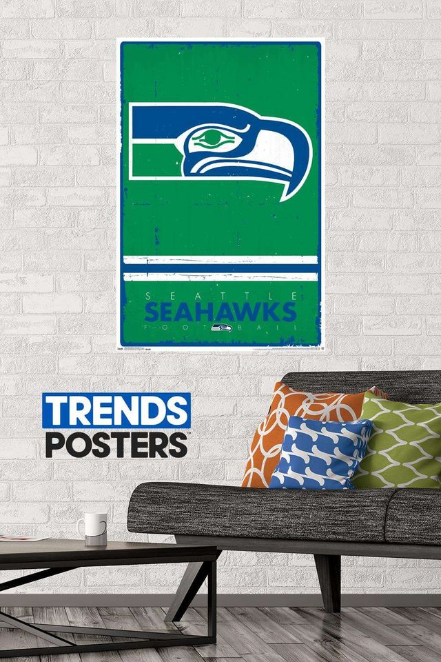 football Seattle Seahawkss - Retro Logo 15 Poster