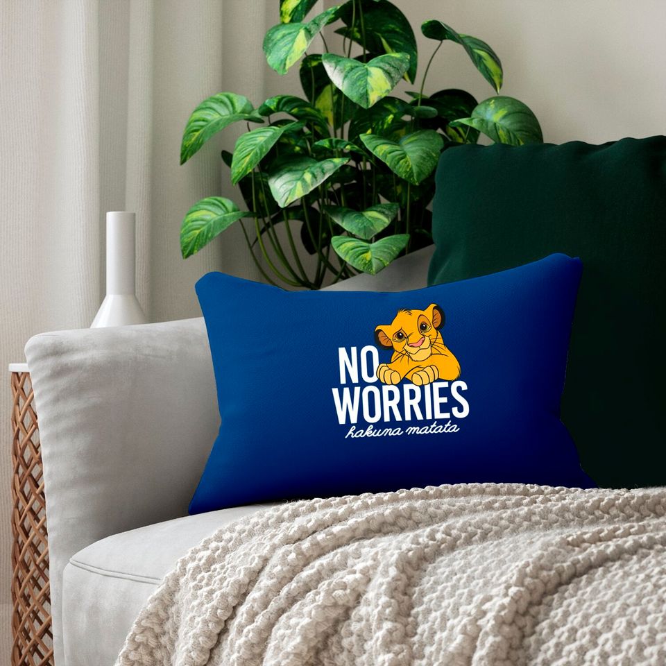 Disney Lion King Classic No Worries Simba Lumbar Pillows