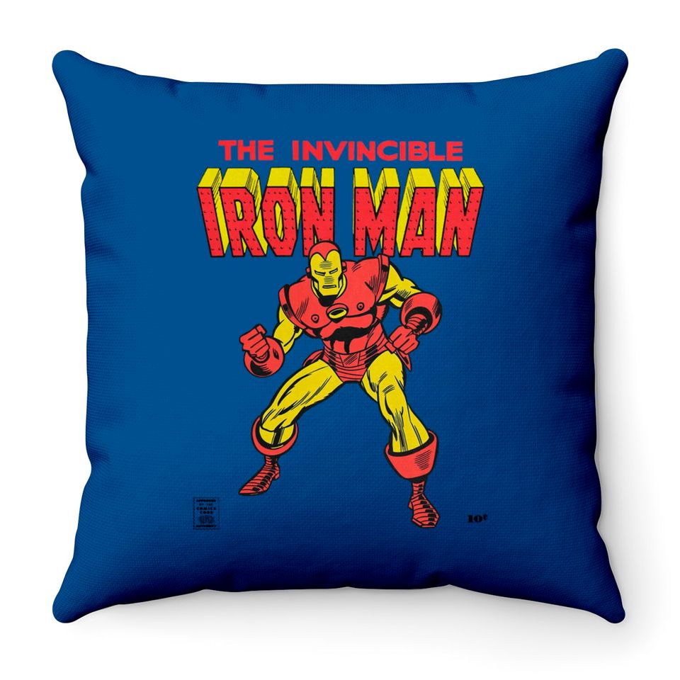 Iron Man 1968-96 Throw Pillows