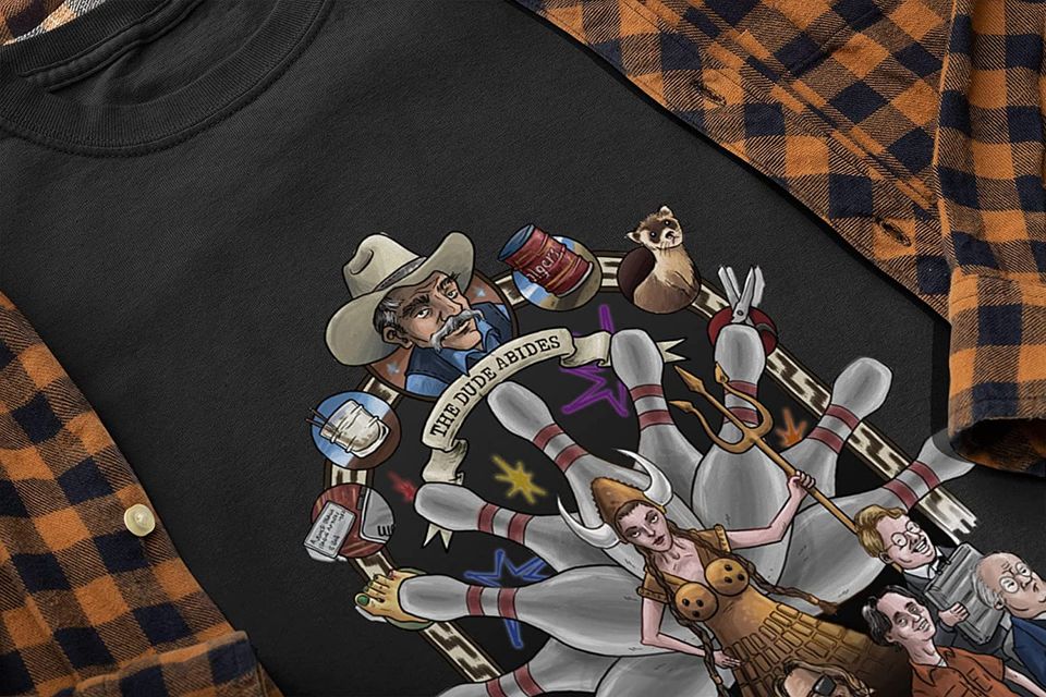 The Big Lebowski The Dude Abides Unisex Tshirt