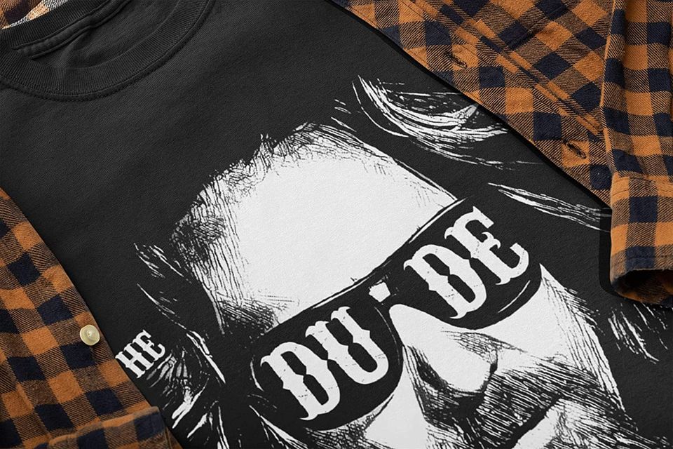 The Big Lebowski The Dude Abides  Unisex Tshirt