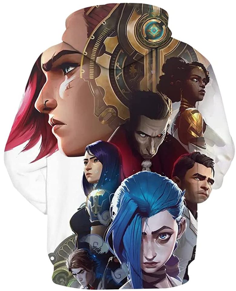 League Of Legend Arcane 3D Printed Hoodie
