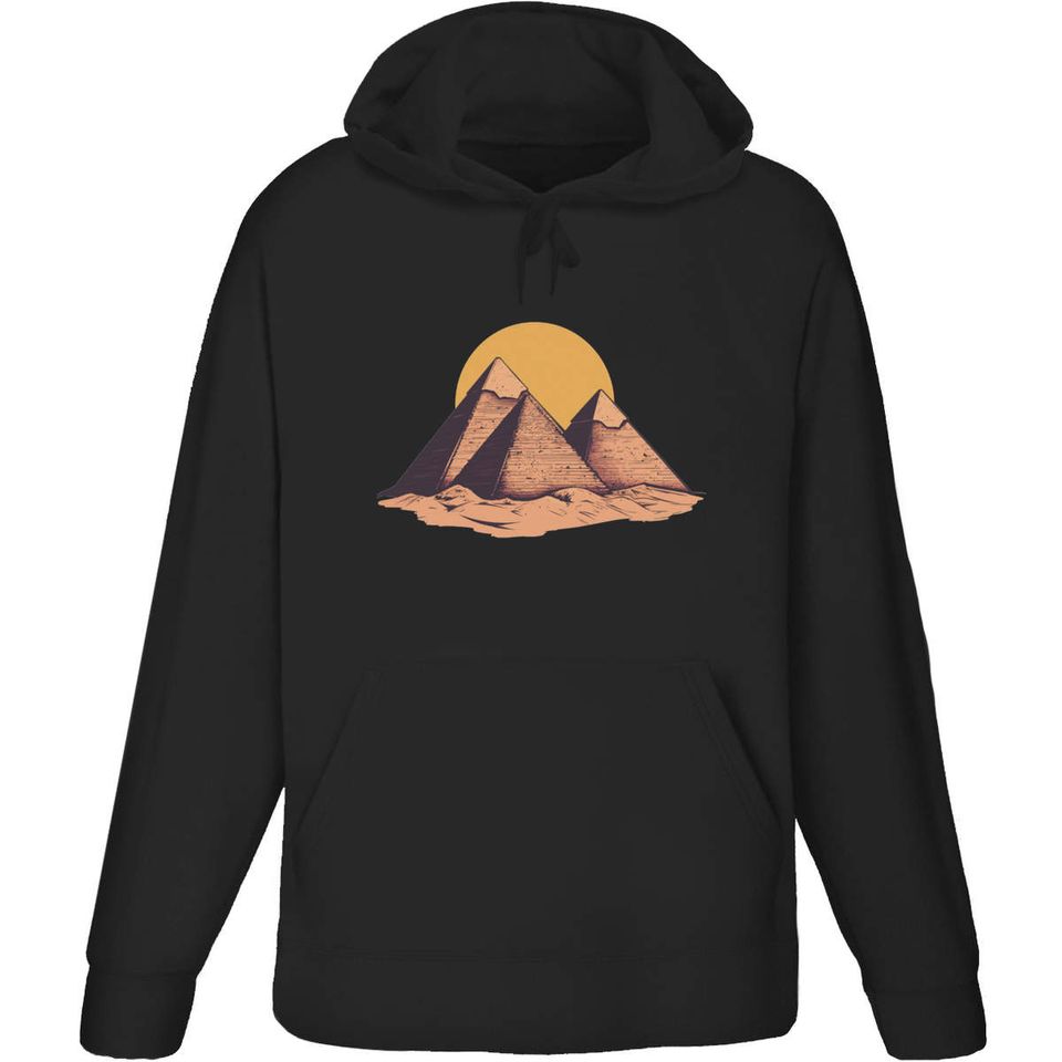 'Pyramids with Sun' Adult Hoodie / Hooded Sweater (HO058619)