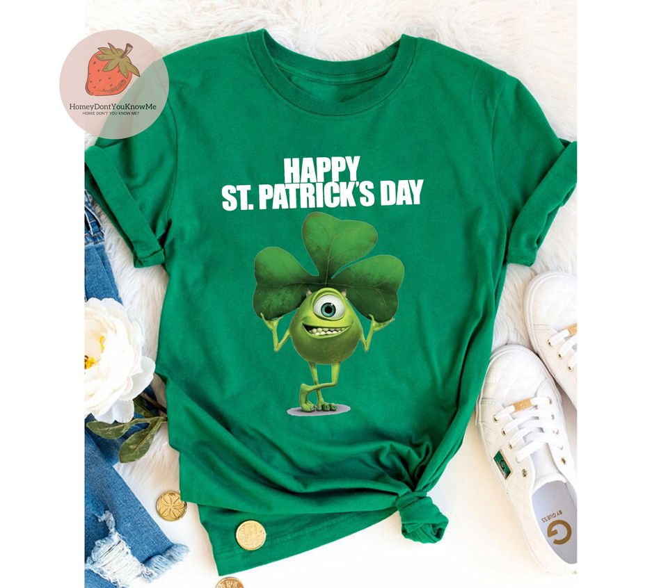 Happy St. Patrick's Day Mike Wazowski shirt, Disney St. Patrick's Day Shirt