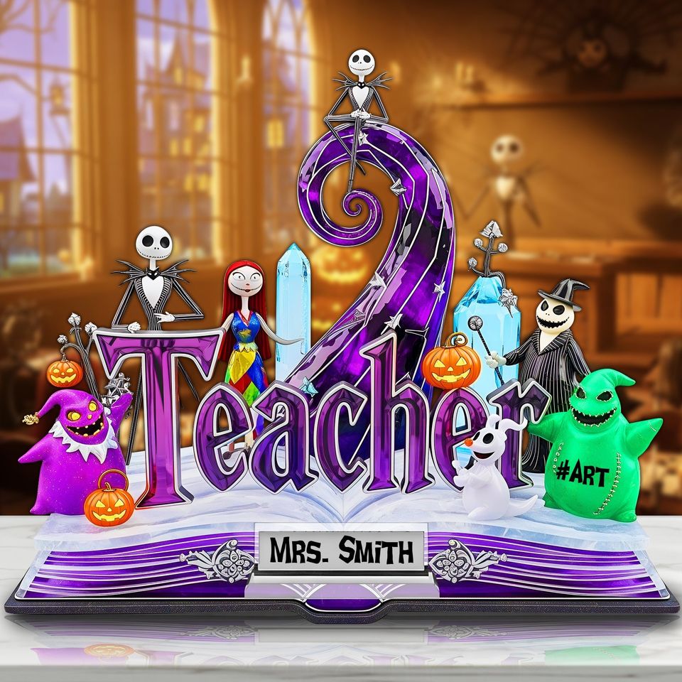 Horror Teacher Plaque - Personalized Gifts For Teacher