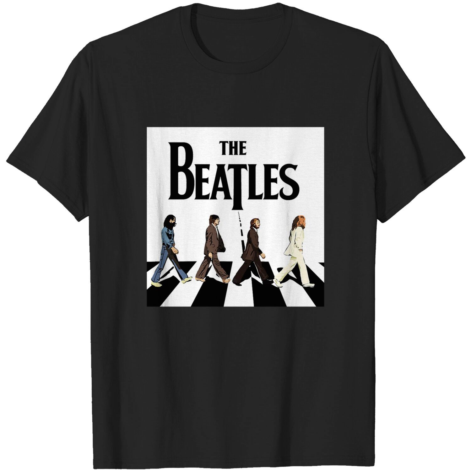 All Sizes Band Name Beatles Women's T-Shirt Black #1
