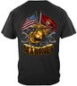 035-double Flag Gold Globe Marine Corps Gold Foil
