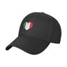 Italy Flag Heart Black 8