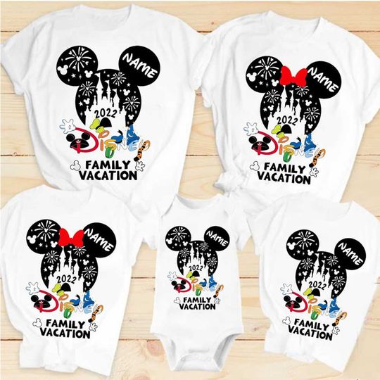 Discover Disney Family Vacation 2022 Shirt, Disney Trip Mickey Minnie Family Shirt, Disneyworld Custom T Shirt