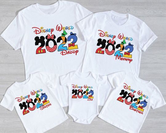 Discover Personalized Disney World 2022 Family T-Shirt