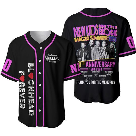 Discover NK on The Block Jersey, NK on The Block Tour 2024 Jersey Shirt