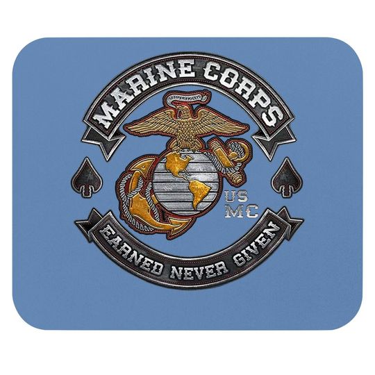 Discover Marine Corps Mouse Pad Usmc Marine Corps Biker Mc Mouse Pad Mm2398