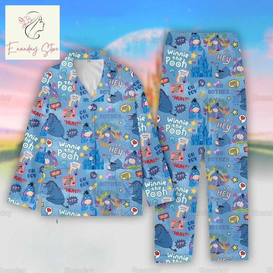 Eeyore Korte Pyjamaset Voor Dames, 100% Katoen, Gelicentieerd Winnie The Poeh Cadeau Uk 8 26 Wit Korte 38 40 1964006631