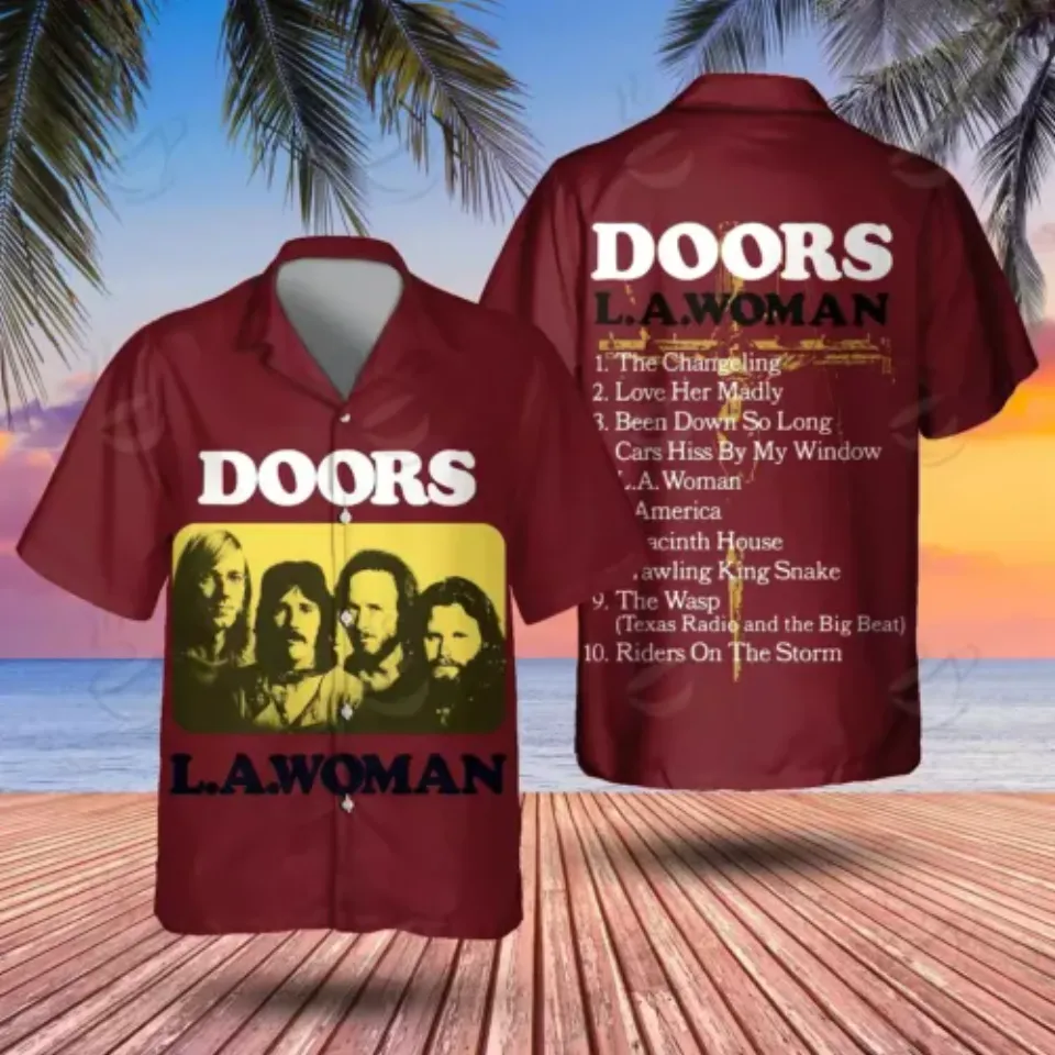 Rock Band The Doors L.A.Women Hawaiian Shirt, Music Lovers, For Men ...