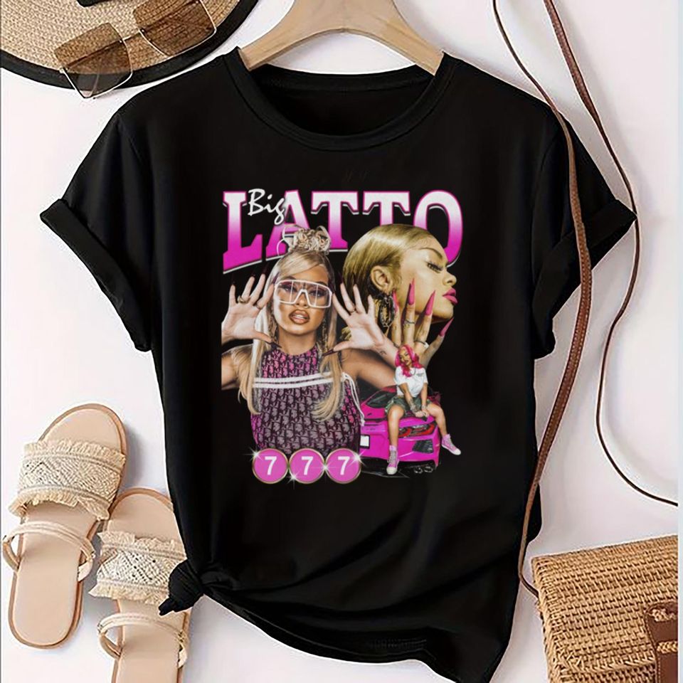 Latto Rapper 90s Vintage T-Shirt, Big Mama Latto Shirt, Latto 2024 ...