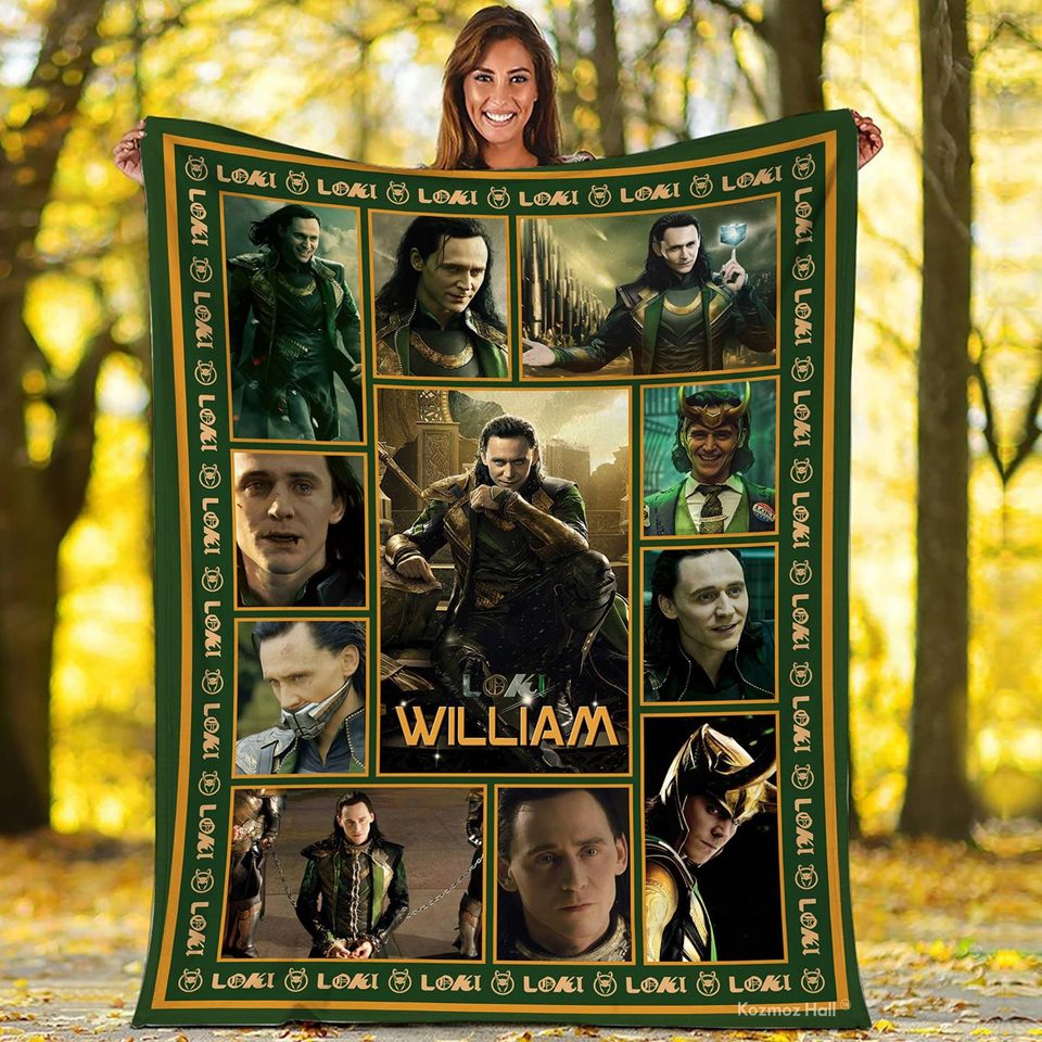 Custom Loki Movie Throw Blanket, Loki Laufeyson God Of Mischief Blanket ...