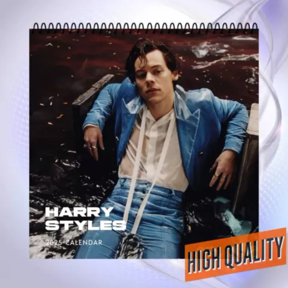 Harry Sty 2025 Wall Calendar Iconic Celebrity Photos Perfect for